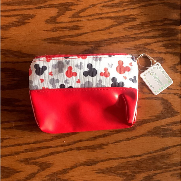 Minnie Mouse Coin Wallet with Keychain Red - Picture 1 of 4